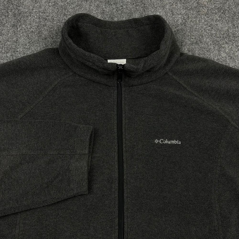 Columbia Benton Springs Full Zip Fleece Jacket Womens 3X Gray Gorpcore Outdoor